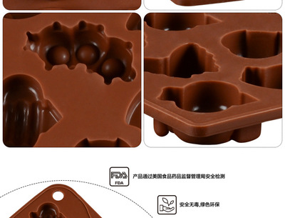 廠家現貨批發 硅膠巧克力模具，昆蟲造型硅膠巧克力模與冰格模的創新應用